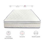 Casa si Gradina - Mobilier - Saltele si somiere - Saltele - Saltea superortopedica Best Sleep, Ressort, 90x190x25, arcuri impachetate, spuma memory, fermitate medie - Infinity.ro