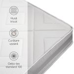 Casa si Gradina - Mobilier - Saltele si somiere - Saltele - Saltea ortopedica Best Sleep Bellise, 70x190x25cm, spuma poliuretanica cu memorie 4 cm,  hipoalergenica, reversibila - Infinity.ro