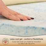 Casa si Gradina - Mobilier - Saltele si somiere - Saltele - Saltea Ortopedica, Best Sleep, Yellow Diamond, 160x190x25 cm, 20+4+1, latex cool gel, hipoalergenica - Infinity.ro
