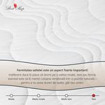 Casa si Gradina - Mobilier - Saltele si somiere - Saltele - Saltea ortopedica BEST SLEEP Diamond Red DoubleSide, 90x190x22, spuma poliuretanica, hipoalergenica, reversibila, ferma - Infinity.ro