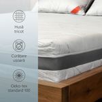 Casa si Gradina - Mobilier - Saltele si somiere - Saltele - Saltea ortopedica BEST SLEEP Latex Lux, 155x200x23cm, cu latex, hipoalergenic, antibacterian, ferma - Infinity.ro