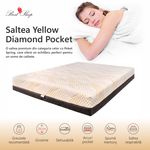 Casa si Gradina - Mobilier - Saltele si somiere - Saltele - Saltea Ortopedica, Best Sleep, Yellow Diamond, 140x190x29 cm, 8+12+4+3+2, Spuma poliuretanica cu memorie, arcuri pocketa - Infinity.ro