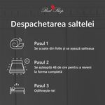 Casa si Gradina - Mobilier - Saltele si somiere - Saltele - Saltea Ortopedica, BestSleep, Waves,94x200x25 cm,21+4 Memory, spuma poliuretanica cu memorie, husa detasabila - Infinity.ro