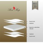 Casa si Gradina - Mobilier - Saltele si somiere - Saltele - Saltea ortopedica, Best Sleep Color Line Gray, 180x200x24cm, spuma poliuretanica, hipoalegenic, reversibila, ferma - Infinity.ro