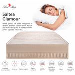 Casa si Gradina - Mobilier - Saltele si somiere - Saltele - Saltea ortopedica Best Sleep Glamour, 100x200x35cm, Arcuri Pocket, Latex 4 cm, 7 zone de confort, husa bambus - Infinity.ro