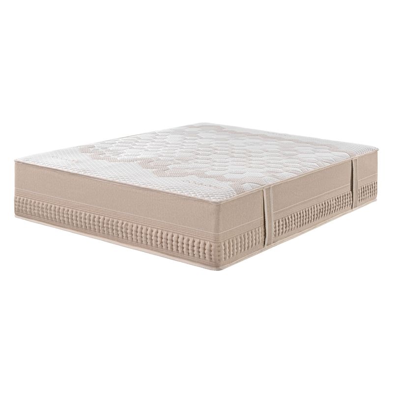Casa si Gradina - Mobilier - Saltele si somiere - Saltele - Saltea ortopedica Best Sleep Glamour, 100x200x35cm, Arcuri Pocket, Latex 4 cm, 7 zone de confort, husa bambus - Infinity.ro