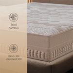 Casa si Gradina - Mobilier - Saltele si somiere - Saltele - Saltea ortopedica Best Sleep Glamour, 100x200x35cm, Arcuri Pocket, Latex 4 cm, 7 zone de confort, husa bambus - Infinity.ro