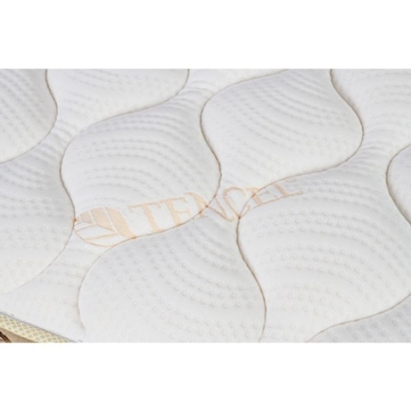 Casa si Gradina - Textile si covoare - Lenjerii de pat - Protectie saltea - Husa saltea matlasata, Best Sleep, tencel, hipoalergenic, cu fermoar pe 3 laturi, 90x190x20 cm - Infinity.ro