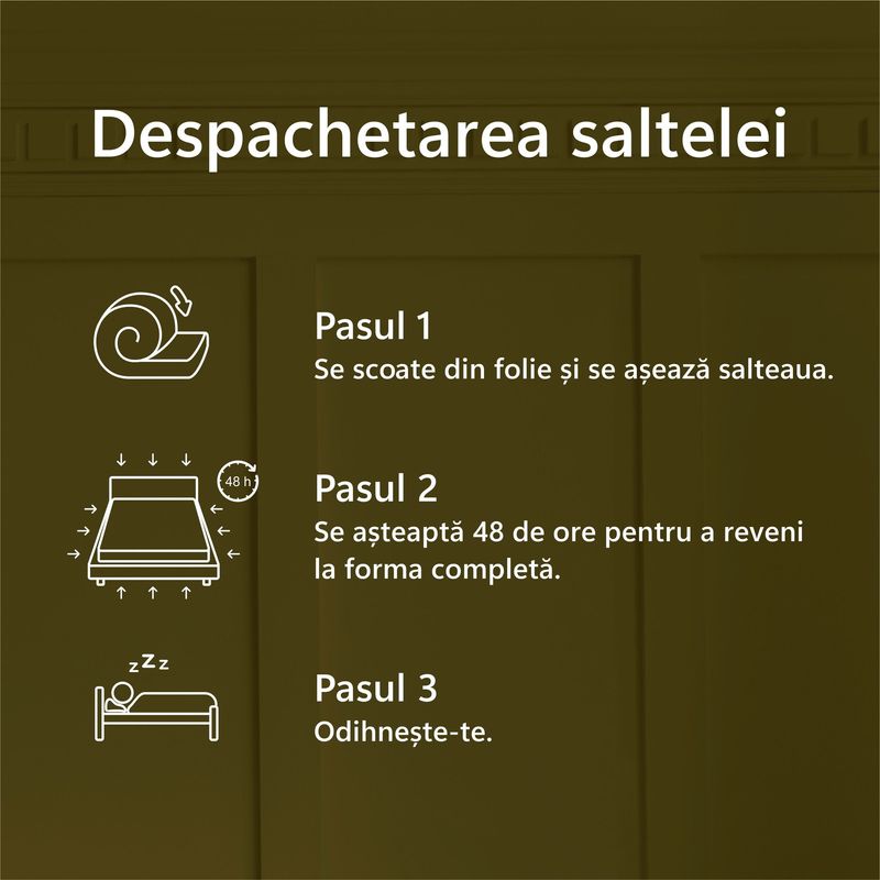 Casa si Gradina - Mobilier - Saltele si somiere - Saltele - Saltea ortopedica, Best Sleep Color Line Gray, 180x190x14cm, spuma poliuretanica, hipoalegenic, reversibila, ferma - Infinity.ro