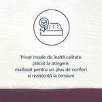 Casa si Gradina - Mobilier - Saltele si somiere - Saltele - Saltea ortopedica, Best Sleep Color Line Purple, 140x200x20cm, spuma poliuretanica, hipoalegenic, reversibila, ferma - Infinity.ro