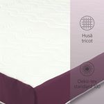 Casa si Gradina - Mobilier - Saltele si somiere - Saltele - Saltea ortopedica, Best Sleep Color Line Purple, 140x200x20cm, spuma poliuretanica, hipoalegenic, reversibila, ferma - Infinity.ro