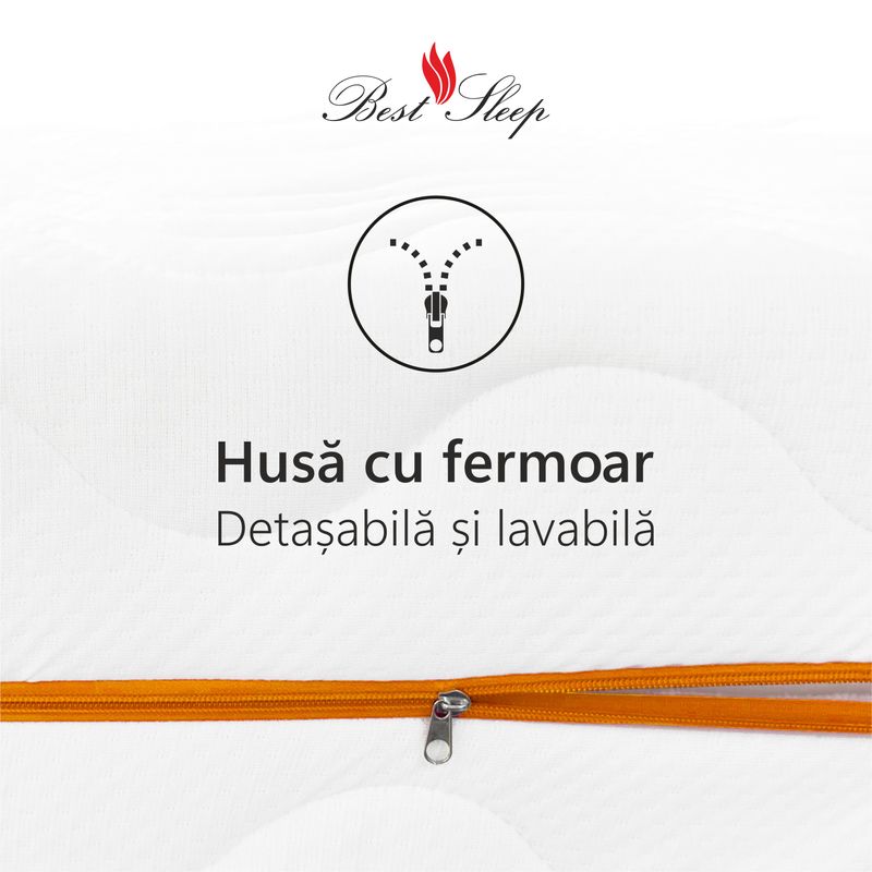 Casa si Gradina - Mobilier - Saltele si somiere - Saltele - Saltea Ortopedica, Best Sleep, Supreme 18+5+2 High Resilience 180x190x25 cm, DoubleSide,  hipoalegenic - Infinity.ro