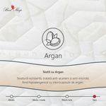 Casa si Gradina - Mobilier - Saltele si somiere - Saltele - Saltea superortopedica Best Sleep Argan Deluxe, 200x200x18 cm, spuma poliuretanica hipoalergenica - Infinity.ro