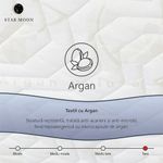 Casa si Gradina - Mobilier - Saltele si somiere - Saltele - Saltea Ortopedica, Star Moon, Argan Memory, 70x190x20 cm, 15+5, Spuma poliuretanica cu memorie, fermitate medie - Infinity.ro