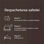 Casa si Gradina - Mobilier - Saltele si somiere - Saltele - Saltea Ortopedica, BestSleep, Supreme 18+5+2 High Resilience, 175x200x25 cm, spuma poliuretanica cu memorie - Infinity.ro