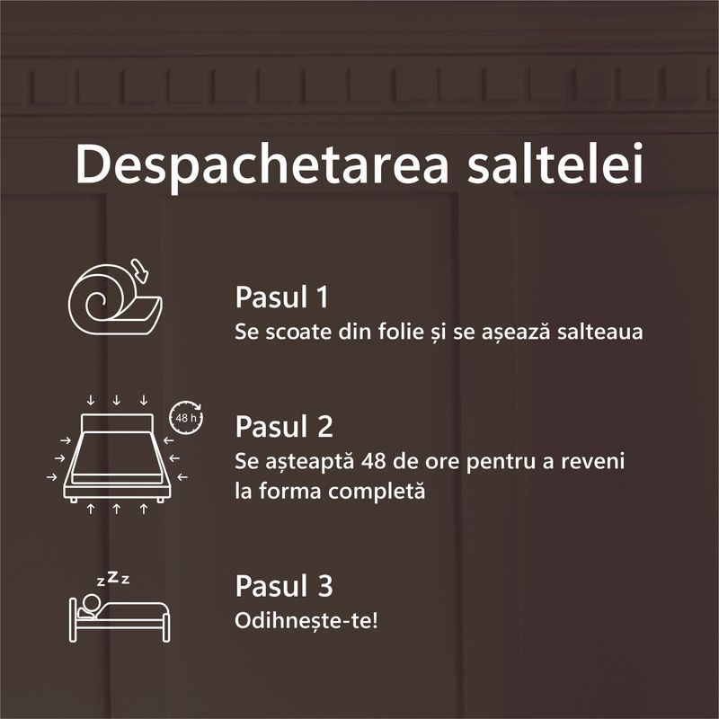 Casa si Gradina - Mobilier - Saltele si somiere - Saltele - Saltea Ortopedica, BestSleep, Supreme 18+5+2 High Resilience, 175x200x25 cm, spuma poliuretanica cu memorie - Infinity.ro
