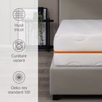 Casa si Gradina - Mobilier - Saltele si somiere - Saltele - Saltea Ortopedica, BestSleep, Supreme 18+5+2 High Resilience, 94x200x25 cm, spuma poliuretanica cu memorie - Infinity.ro