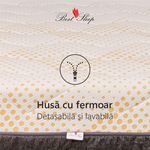 Casa si Gradina - Mobilier - Saltele si somiere - Saltele - Saltea Ortopedica, Best Sleep, Yellow Diamond, 90x200x29 cm, 8+12+4+3+2, Spuma poliuretanica cu memorie, arcuri pocketa - Infinity.ro
