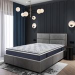 Casa si Gradina - Mobilier - Saltele si somiere - Saltele - Saltea ortopedica Best Sleep Ocean, 80x190x33cm, Arcuri Pocket, spuma memory, 7 zone de confort, fermitate medie - Infinity.ro