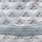 Casa si Gradina - Mobilier - Saltele si somiere - Saltele - Saltea ortopedica Best Sleep Ocean, 80x190x33cm, Arcuri Pocket, spuma memory, 7 zone de confort, fermitate medie - Infinity.ro