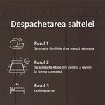 Casa si Gradina - Mobilier - Saltele si somiere - Saltele - Saltea Ortopedica, Best Sleep, Vitality Bambus 12+2+6, 144x200x20 cm, spuma poliuretanica cu memorie si fibre de cocos - Infinity.ro
