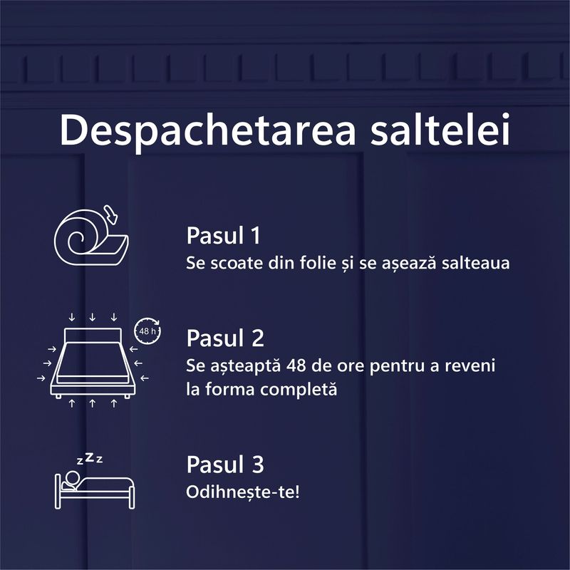 Casa si Gradina - Mobilier - Saltele si somiere - Saltele - Saltea Ortopedica, Star Moon, Argan Memory, 140x190x20 cm, 15+5, Spuma poliuretanica cu memorie, fermitate medie - Infinity.ro
