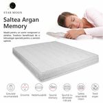 Casa si Gradina - Mobilier - Saltele si somiere - Saltele - Saltea Ortopedica, Star Moon, Argan Memory, 140x190x20 cm, 15+5, Spuma poliuretanica cu memorie, fermitate medie - Infinity.ro
