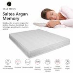 Casa si Gradina - Mobilier - Saltele si somiere - Saltele - Saltea Ortopedica, Star Moon, Argan Memory, 140x200x25 cm, 20+5, Spuma poliuretanica cu memorie, fermitate medie - Infinity.ro
