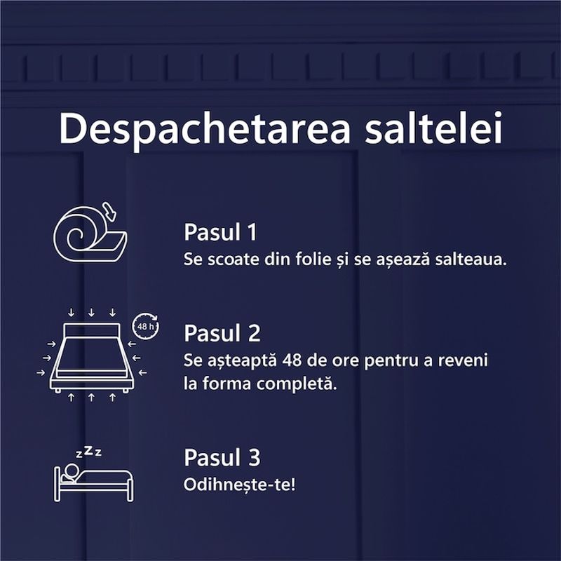 Casa si Gradina - Mobilier - Saltele si somiere - Saltele - Saltea ortopedica BEST SLEEP Edition Pocket, 90x160x18cm, cu arcuri individuale, hipoalergenica, antibacterian, ferma - Infinity.ro