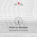 Casa si Gradina - Mobilier - Saltele si somiere - Saltele - Saltea Ortopedica, Best Sleep, Silver Sleep Argentum 24+5+1, 90x200x30 cm, spuma  cu memorie, fir cu ioni de argint - Infinity.ro