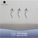 Casa si Gradina - Mobilier - Saltele si somiere - Saltele - Saltea Ortopedica, Star Moon, Argan Memory, 160x200x16 cm, 13+3, Spuma poliuretanica cu memorie, fermitate medie - Infinity.ro