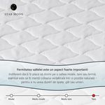Casa si Gradina - Mobilier - Saltele si somiere - Saltele - Saltea Ortopedica Star Moon, Athena DoubleSide, 140x200x25cm, spuma poliuretanica, reversibila, ferma - Infinity.ro