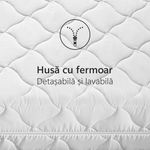 Casa si Gradina - Mobilier - Saltele si somiere - Saltele - Saltea Ortopedica Star Moon, Athena DoubleSide, 70x190x25cm, spuma poliuretanica, reversibila, ferma - Infinity.ro