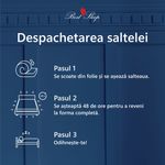Casa si Gradina - Mobilier - Saltele si somiere - Saltele - Saltea Ortopedica, Best Sleep, Silver Sleep Argentum 20+5+1,72x200x26 cm, spuma  cu memorie, fir cu ioni de argint - Infinity.ro