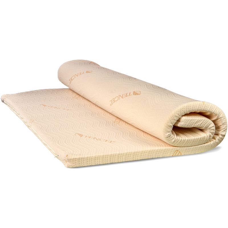 Casa si Gradina - Textile si covoare - Lenjerii de pat - Protectie saltea - Husa saltea matlasata, Best Sleep, tencel, hipoalergenic, cu fermoar pe 3 laturi, 90x200x20 cm - Infinity.ro