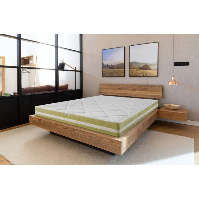 Saltea Ortopedica, Best Sleep, Luxe Memory Aloe Vera, 200X200x25 cm, spuma  cu memorie cu infuzie de aloe vera