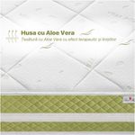 Casa si Gradina - Mobilier - Saltele si somiere - Saltele - Saltea Ortopedica, Best Sleep, Luxe Memory Aloe Vera, 90X190x25 cm, spuma  cu memorie cu infuzie de aloe vera, - Infinity.ro
