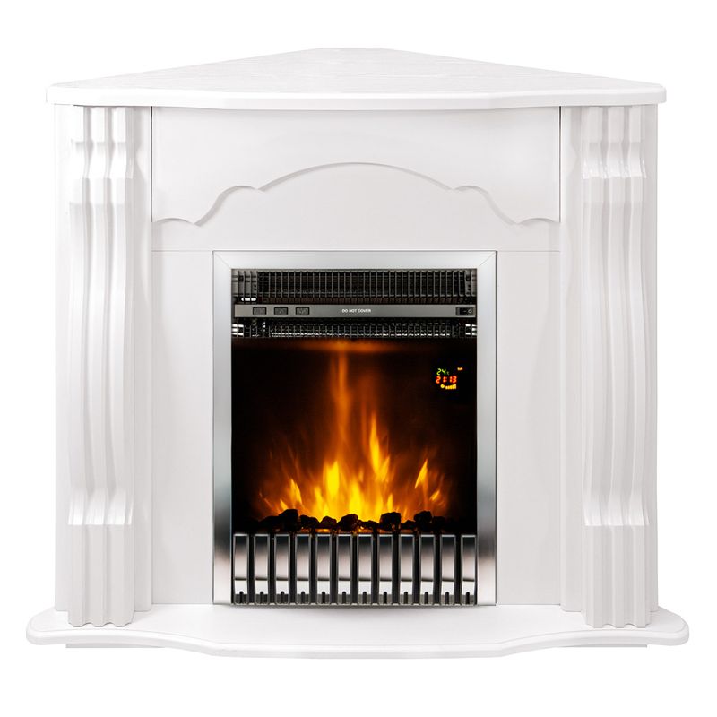 Casa si Gradina - Termice - Sobe, Seminee si accesorii - Seminee - Semineu electric Clasic colț & Gala silver, Art Flame, 883x950x475 mm, 2000W - Infinity.ro