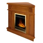 Casa si Gradina - Termice - Sobe, Seminee si accesorii - Seminee - Semineu electric Marina colț nut & Gala gold, Art Flame, 1000x1000x500 mm, 2000W - Infinity.ro