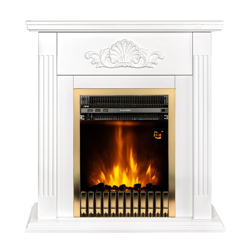 Casa si Gradina - Termice - Sobe, Seminee si accesorii - Seminee - Semineu electric Sorina & Gala gold, Art Flame, 900x900x270 mm, 2000W - Infinity.ro