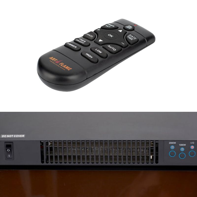 Casa si Gradina - Termice - Sobe, Seminee si accesorii - Seminee - Semineu electric Clasic nut & Gala silver, Art Flame, 883x950x300 mm, 2000W - Infinity.ro