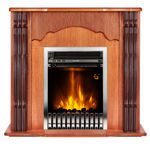 Casa si Gradina - Termice - Sobe, Seminee si accesorii - Seminee - Semineu electric Clasic nut & Gala silver, Art Flame, 883x950x300 mm, 2000W - Infinity.ro