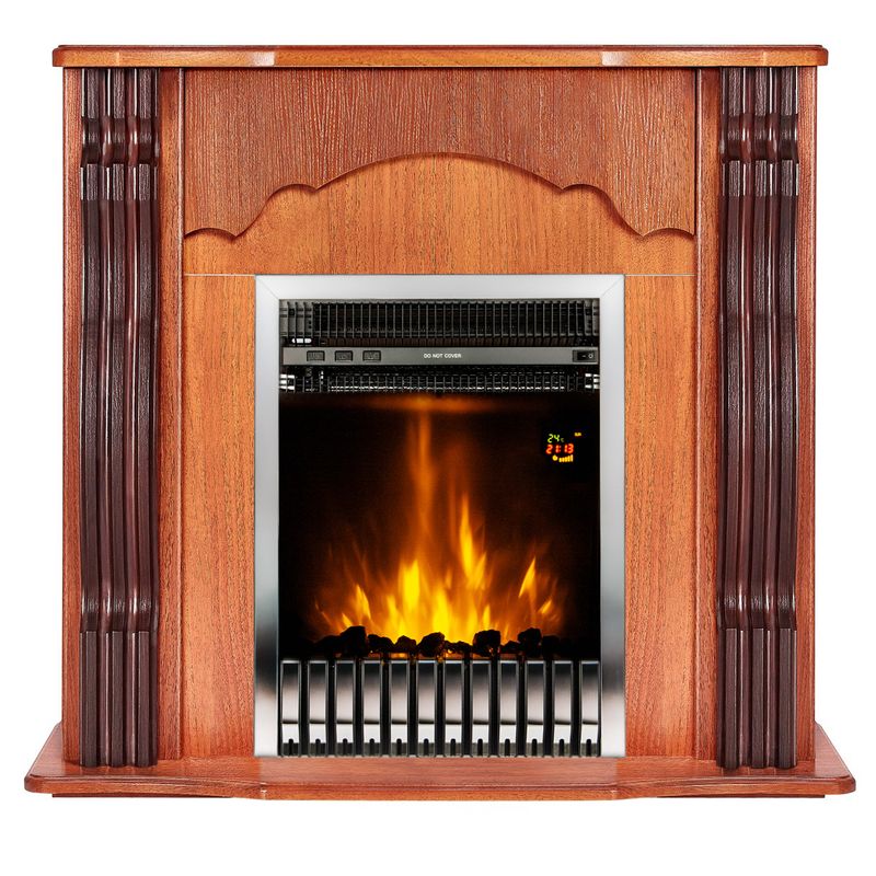 Casa si Gradina - Termice - Sobe, Seminee si accesorii - Seminee - Semineu electric Clasic nut & Gala silver, Art Flame, 883x950x300 mm, 2000W - Infinity.ro