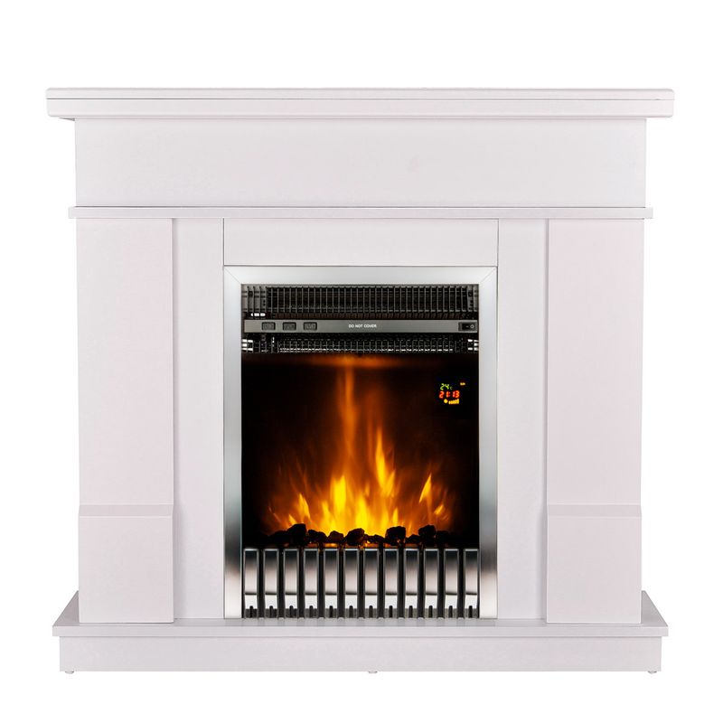 Casa si Gradina - Termice - Sobe, Seminee si accesorii - Seminee - Semineu electric Rodos & Gala silver, Art Flame, 1000x1034x300 mm, 2000W - Infinity.ro