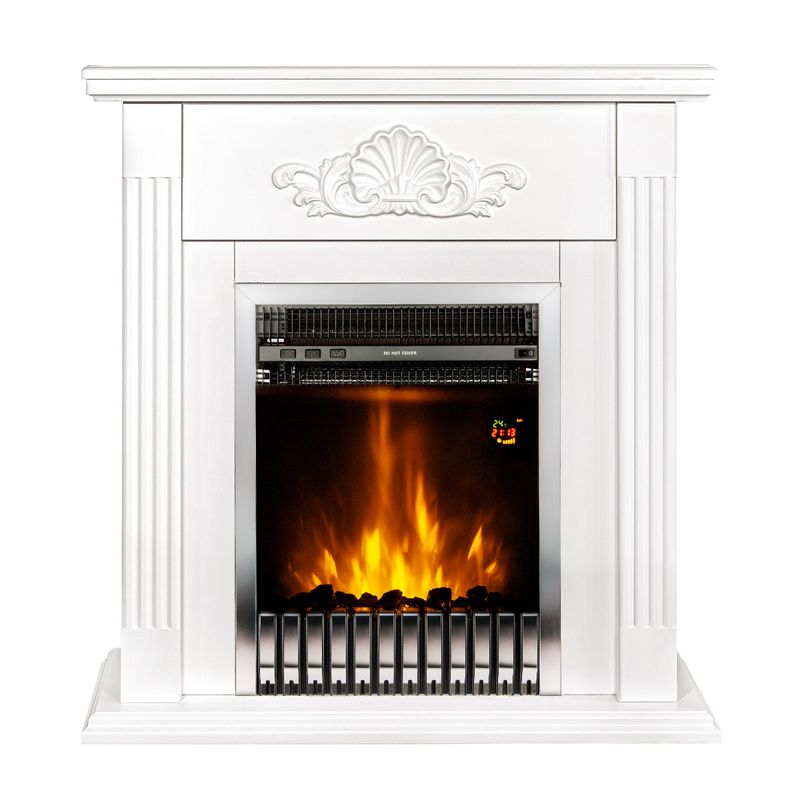 Casa si Gradina - Termice - Sobe, Seminee si accesorii - Seminee - Semineu electric Sorina & Gala silver, Art Flame, 900x900x270 mm, 2000W - Infinity.ro