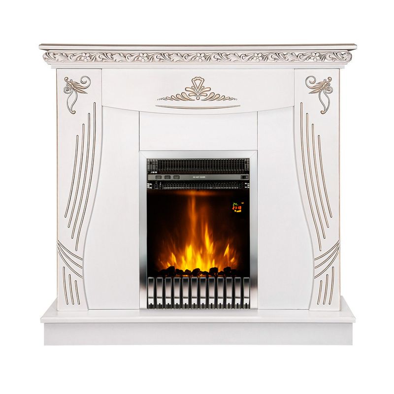 Casa si Gradina - Termice - Sobe, Seminee si accesorii - Seminee - Semineu electric Napoli & Gala silver, Art Flame, 1035x1100x300 mm, 2000W - Infinity.ro