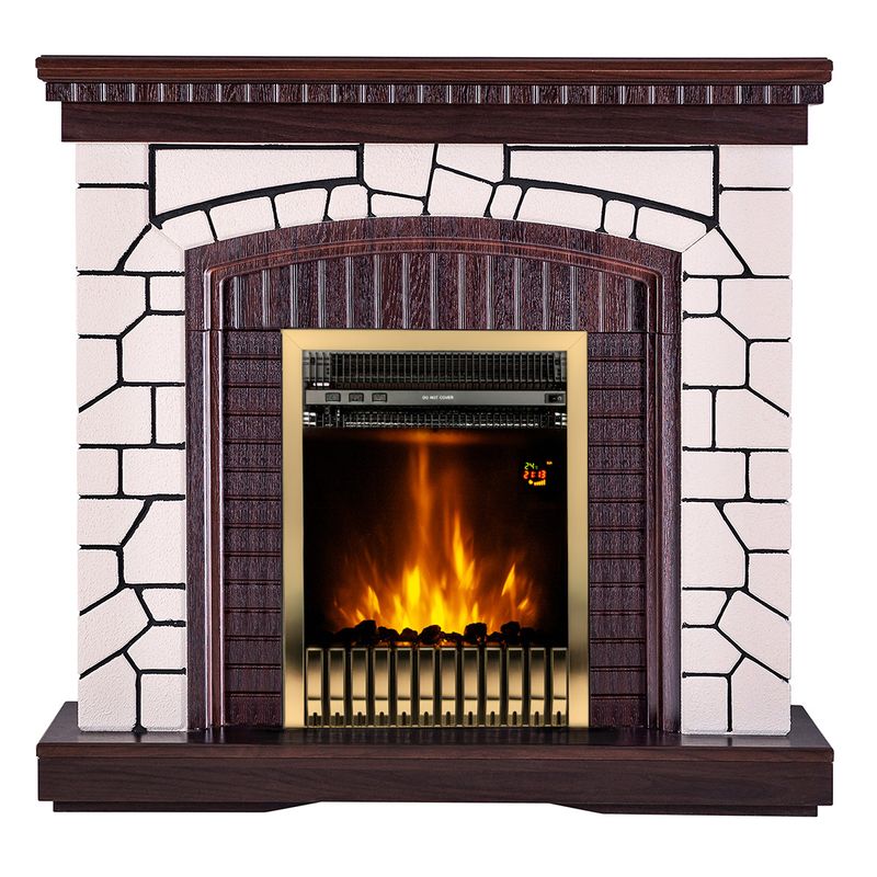 Casa si Gradina - Termice - Sobe, Seminee si accesorii - Seminee - Semineu electric Natali & Gala gold, Art Flame, 1058x1100x300 mm, 2000W - Infinity.ro