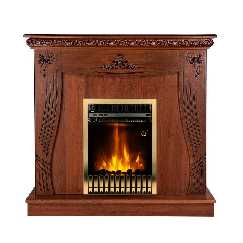 Casa si Gradina - Termice - Sobe, Seminee si accesorii - Seminee - Semineu electric Napoli & Gala gold, Art Flame, 1035x1100x300 mm, 2000W, Termostat - Infinity.ro