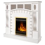 Casa si Gradina - Termice - Sobe, Seminee si accesorii - Seminee - Semineu electric Amsterdam & Gala gold, Art Flame, 1120x1150x300 mm, 2000W - Infinity.ro