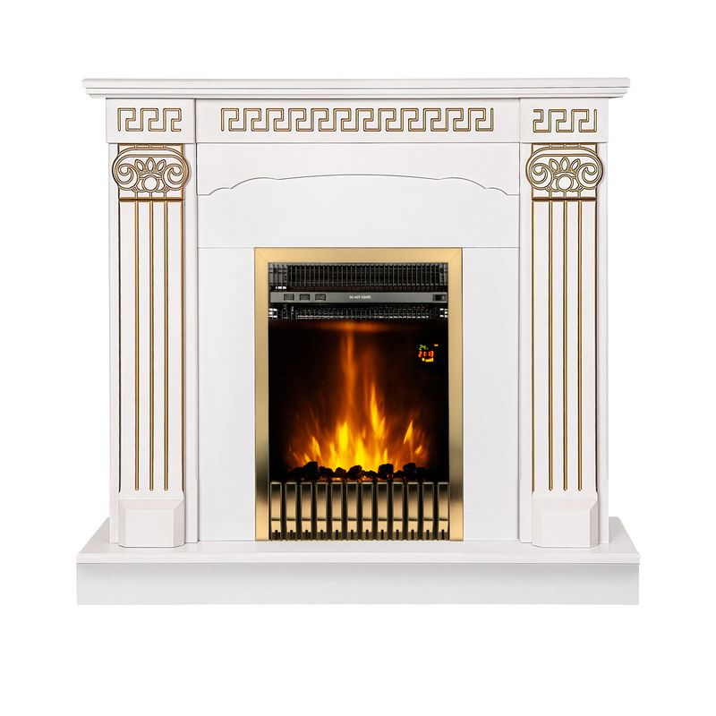 Casa si Gradina - Termice - Sobe, Seminee si accesorii - Seminee - Semineu electric Calisto & Gala gold, Art Flame, 1020x1100x300 mm, 2000W - Infinity.ro